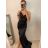 Šaty elegantné na ramienka dámske (S/M ONE SIZE) TALIANSKA MÓDA IMPBB22A11298