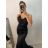 Šaty elegantné na ramienka dámske (S/M ONE SIZE) TALIANSKA MÓDA IMPBB22A11298