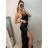 Šaty elegantné na ramienka dámske (S/M ONE SIZE) TALIANSKA MÓDA IMPBB22A11298