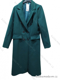 Kabát flaušový dlhý dámsky (S-2XL) TALIANSKA MÓDA IMD22902