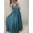 Šaty dlhé saténové na ramienka dámske Elisabet (XS/S/M/L ONE SIZE) TALIANSKA MÓDA IMM22360 biela