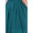 350-6 ALIZEE - šifónové šaty s viazaním - morská farba