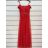 Šaty elegantní společenské na ramínka dámské (S/M ONE SIZE) ITALSKÁ MÓDA IMPSH23L633