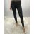 Kalhoty legíny koženkové dlouhé dámské (XS-XL) MOON GIRL MA523D9815/DU S Černá