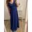 Šaty plesové elegantní společenské bez rukávu dámské nadrozměr (L/XL/2XL ONE SIZE) ITALSKÁ MÓDA IMM23XF-324/DU XL/2XL smaragdová