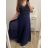 Šaty plesové elegantní společenské bez rukávu dámské nadrozměr (L/XL/2XL ONE SIZE) ITALSKÁ MÓDA IMM23XF-324/DU XL/2XL smaragdová