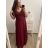 Šaty plesové elegantní společenské bez rukávu dámské nadrozměr (L/XL/2XL ONE SIZE) ITALSKÁ MÓDA IMM23XF-324/DU XL/2XL smaragdová