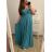 Šaty plesové elegantné spoločenské bez rukávu dámske nadrozmer (L/XL/2XL ONE SIZE) TALIANSKA MÓDA IMM2360029/DU XL/2XL červená tmavá