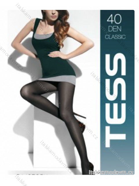 Punčocháče 40DEN dámské (158-180) TESS mikrofibra TESS22CLASSIC-40 čierna 4