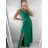 Šaty elegantní společenské dlouhé na ramínka dámské Patricie  (XS/S/M/L ONE SIZE) ITALSKÁ MÓDA IM322045/DR/DU sv. modrá