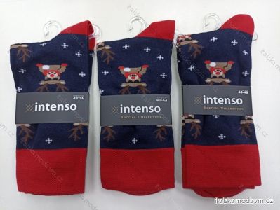 Ponožky vánoční veselé slabé dámské pánské chlapčenské (36-40, 41-43, 44-46) POLSKÁ MÓDA DPP21087