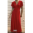 Šaty dlhé krátky rukáv dámske (S/M ONE SIZE) TALIANSKA MÓDA FMPRP23SF6054
