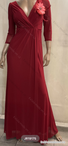 Šaty dlhé elegantné 3/4 dlhý rukáv dámske (S/M ONE SIZE) TALIANSKA MÓDA FMPRP23JR19175