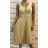 Šaty elegantní skládané na ramínka dámské (S/M ONE SIZE) ITALSKÁ MÓDA FMPRP23HM2306