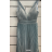 Šaty elegantní skládané na ramínka dámské (S/M ONE SIZE) ITALSKÁ MÓDA FMPRP23HM2306