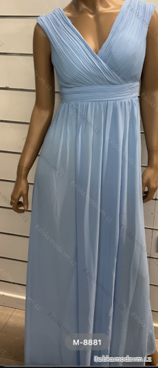 Šaty dlhé elegantné bez rukávov dámske (S/M ONE SIZE) TALIANSKA MÓDA FMPRP23M-8881