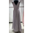 Šaty dlouhé elegantní společenské na ramínka dámské (S/M ONE SIZE) ITALSKÁ MÓDA FMPRP239286