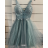 Šaty elegantné na ramienka dámske (S/M ONE SIZE) TALIANSKA MÓDA FMPRP23DF_8901