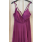Šaty dlhé elegantné na ramienka dámske (S/M ONE SIZE) TALIANSKA MÓDA FMPRP23JR19035