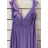 Šaty dlhé elegantné spoločenské na ramienka dámske (S/M ONE SIZE) TALIANSKA MÓDA FMPRP23JRE1388
