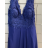 Šaty dlhé elegantné spoločenské bez rukávov dámske (S/M ONE SIZE) TALIANSKA MÓDA FMPRP23DF8657-1