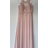 Šaty dlhé elegantné spoločenské bez rukávov dámske (S/M ONE SIZE) TALIANSKA MÓDA FMPRP23M-8753