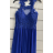 Šaty dlhé elegantné spoločenské bez rukávov dámske (S/M ONE SIZE) TALIANSKA MÓDA FMPRP23M-8753