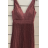 Šaty dlhé elegantné spoločenské na ramienka dámske (S/M ONE SIZE) TALIANSKA MÓDA FMPRP23HM2251
