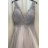 Šaty dlouhé elegantní společenské na ramínka dámské (S/M ONE SIZE) ITALSKÁ MÓDA FMPRP23DF8861