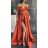 Šaty dlouhé elegantní carmen dámské (S/M ONE SIZE) ITALSKÁ MÓDA IMPBB24B22735