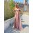 Šaty dlouhé elegantní carmen dámské (S/M ONE SIZE) ITALSKÁ MÓDA IMPBB24B22735