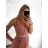 Šaty dlhé spoločenské elegantné plesové dámske (S/M ONE SIZE) TALIANSKA MÓDA IMM22Q52232/DUR smaragdová S/M/L