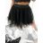 Sukňa naberané TUTU dámska (UNI S/L) TALIANSKÁ MÓDA IM921098/DR S/L one size čierna