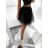 Sukňa naberané TUTU dámska (UNI S/L) TALIANSKÁ MÓDA IM921098/DR S/L one size čierna