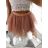 Sukňa naberané TUTU dámska (UNI S/L) TALIANSKÁ MÓDA IM921098/DR S/L one size čierna