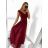 Šaty společenské dlouhé elegatní dámské (S/M ONE SIZE) ITALSKÁ MÓDA IM923MARINA/DU S/M tmavo modrá