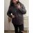Bunda zimná s kapucňou dámska nadrozměr (4xl-9xl) TALIANSKÁ MÓDA HKW229312/DU čierna 6XL