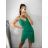 Šaty elegantné mini na ramienka dámske (S/M ONE SIZE) TALIANSKA MÓDA IM322105 korálová