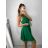 Šaty elegantní krátké bez rukávu společenské dámské (S/M ONE SIZE) ITALSKÁ MÓDA IMM22Q52233/ULzelená