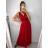 Šaty dlhé elegantné trblietavé bez rukávov dámske (S/M ONE SIZE) TALIANSKA MóDA IMM22EL2697/DU