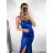 Šaty dlouhé elegantní na ramínka dámské (S/M ONE SIZE) ITALSKÁ MÓDA IMPBB23A10562