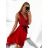 Šaty elegatní na ramínka dámské (S/M/L ONE SIZE) ITALSKÁ MÓDA IM623ADRIANA