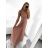 Šaty dlouhé společenské elegantní bez rukávu dámské (S/M ONE SIZE) ITALSKÁ MÓDA IMPSH223598