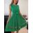 Šaty elegantní letní bez rukávu dámské (S/M/L ONE SIZE) ITALSKÁ MÓDA IM322NELA/DU smaragdová S/M