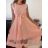 Šaty elegantní letní bez rukávu dámské (S/M/L ONE SIZE) ITALSKÁ MÓDA IM322NELA/DU smaragdová S/M
