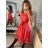 Šaty elegantní letní bez rukávu dámské (S/M/L ONE SIZE) ITALSKÁ MÓDA IM322NELA/DU smaragdová S/M