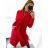Kabát flaušový dlhý dámsky (M / L ONE SIZE) TALIANSKÁ MÓDA IMD221105 šedá M / L