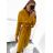 Kabát flaušový dlhý dámsky (M / L ONE SIZE) TALIANSKÁ MÓDA IMD221105 šedá M / L