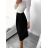 Sukně středně dlouhá dámská (S/M ONE SIZE) ITALSKÁ MÓDA IMM23HG4911/DU S/M béžová