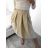 Sukně středně dlouhá dámská (S/M ONE SIZE) ITALSKÁ MÓDA IMM23HG4911/DU S/M béžová